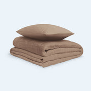 Bomullsmuslin Sengesett Mokka