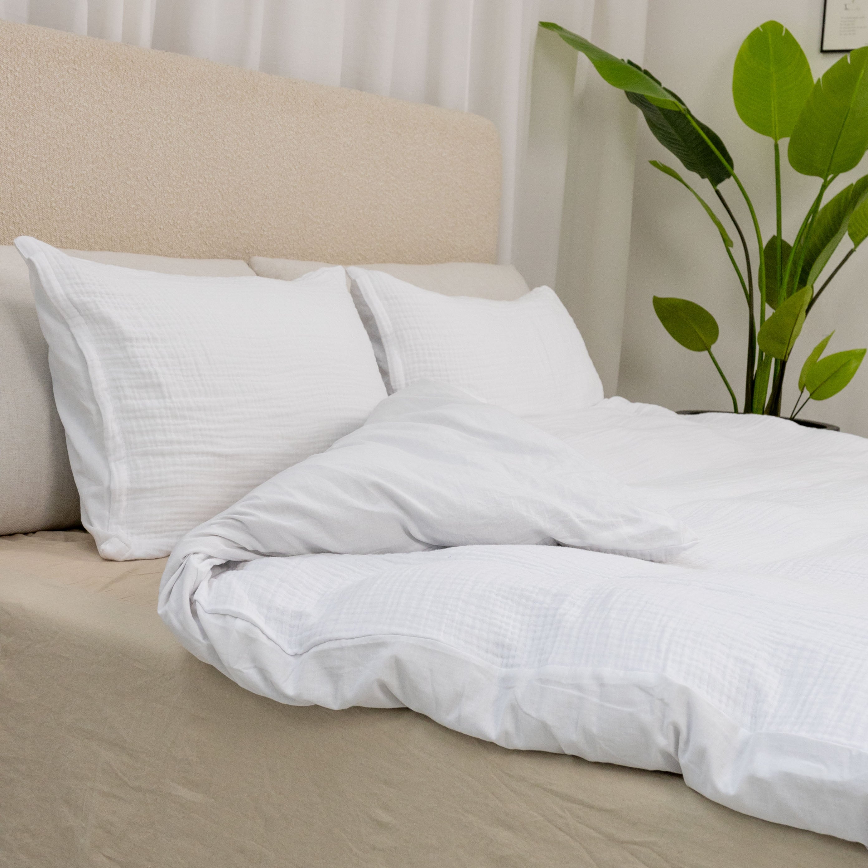 Bomullsmuslin Putetrekk (70x50)