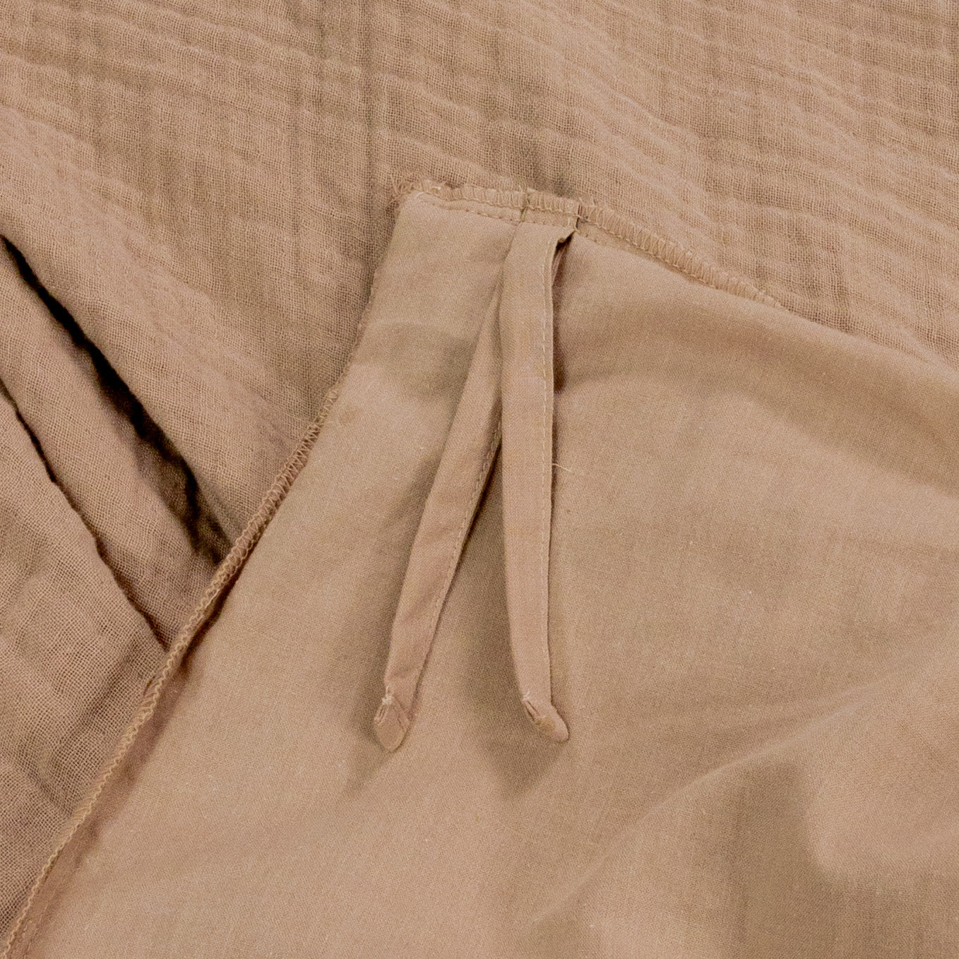 Bomullsmuslin Sengesett Mokka