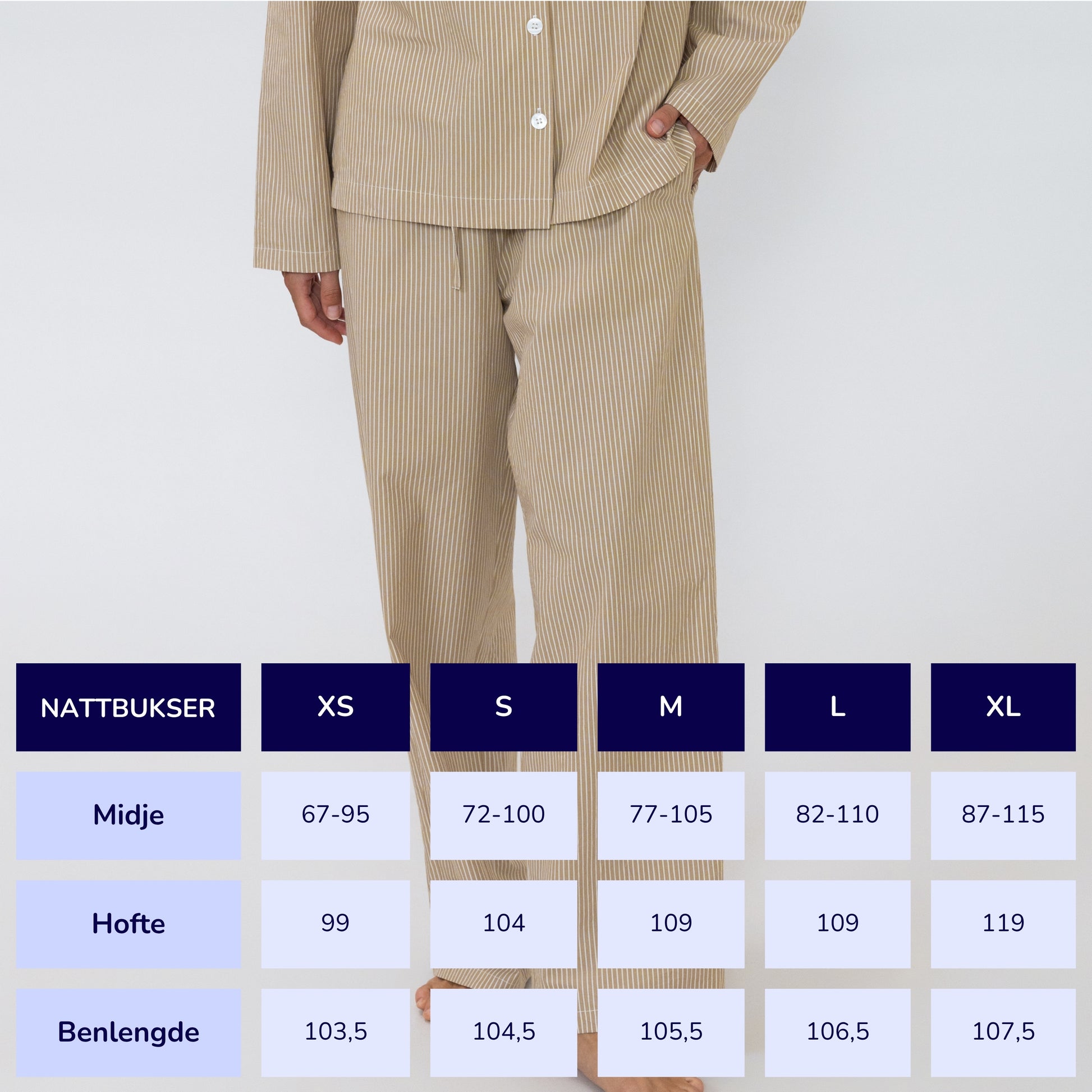 beige/hvit