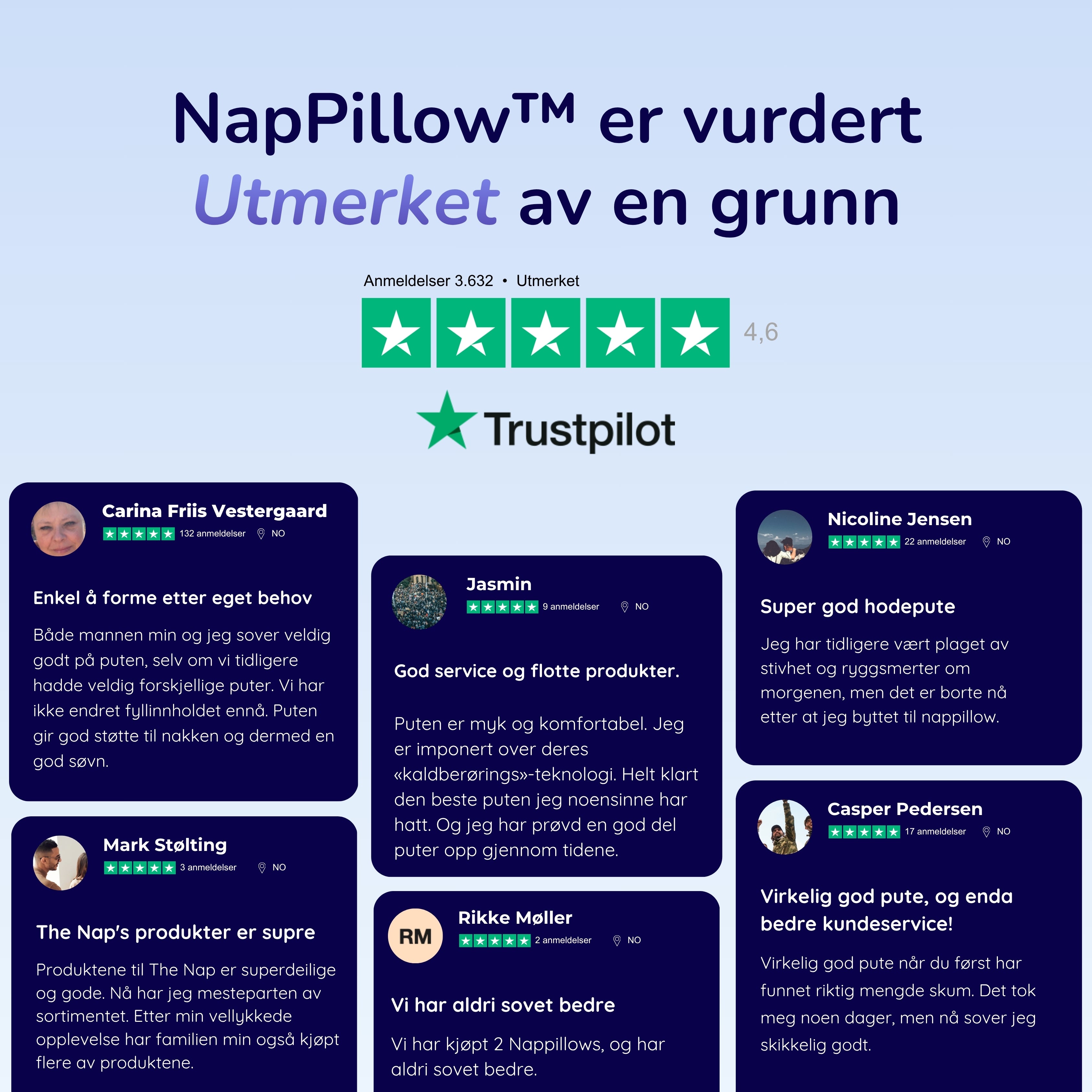 NapPillow™  Den perfekte puten