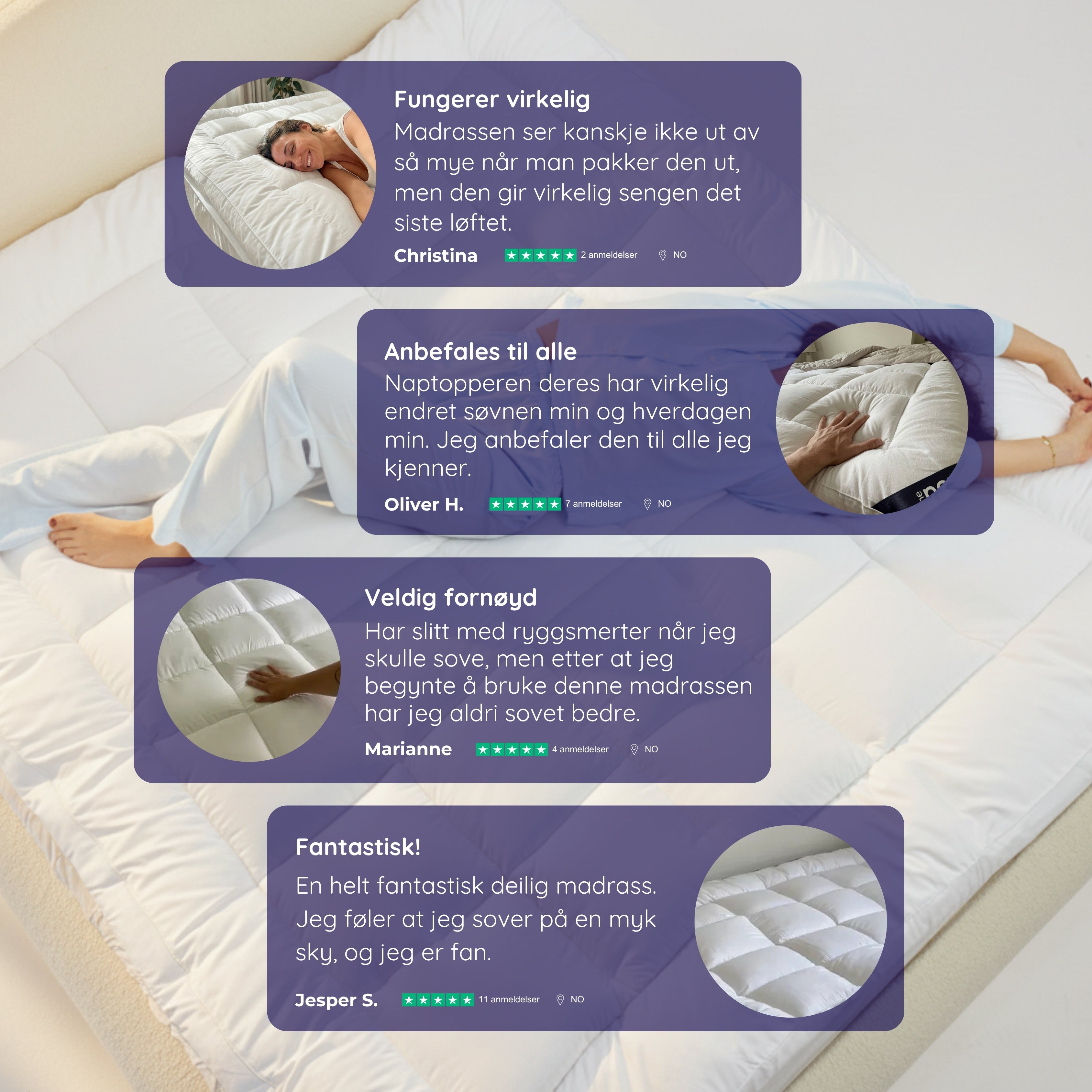 NapTopper™ Det perfekte komfortlag